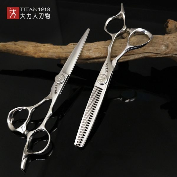 TITAN professional hairdresser barber hairdressing hair cutting thinning set of 7inch hair scissors