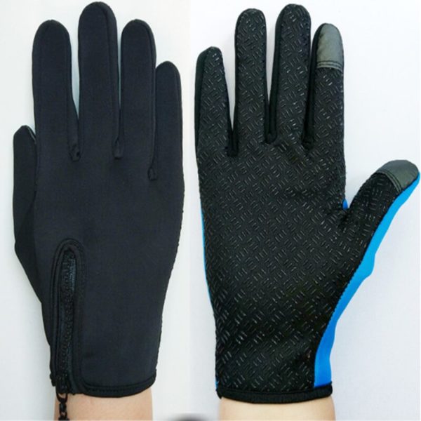 Touch-screen Bike Gloves Winter Thermal Windproof Warm Full Finger Cycling Glove Anti-slip Men Women Outdoor Bicycle Gloves - Image 3