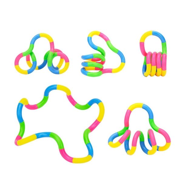 Twisted Ring Magic Fidget Magic Trick Rope Creative DIY Winding Leisure Education Stress Relief for Kid Xmas Toy Random Send