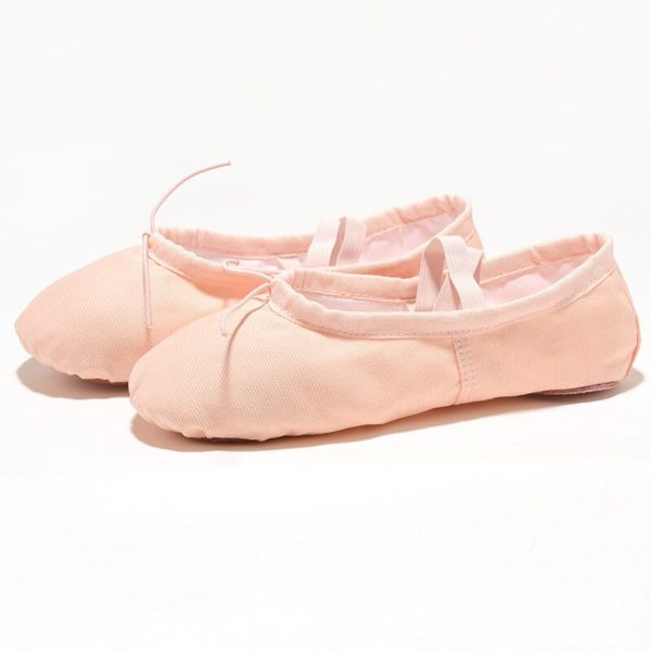 USHINE Black Red Pink White Canvas Flat Yoga Teacher Gymnastic ballet Dance shoes Children's Ballet For Girls Women - Image 4
