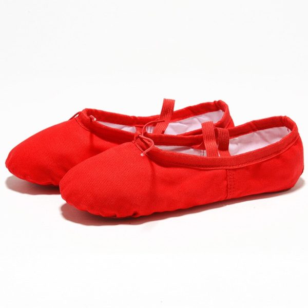 USHINE EU22-45 Cloth Head Yoga Slippers Teacher Gym Indoor Exercise Canvas Black Ballet Dance Shoes Children Kids Girls Woman - Image 6
