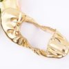 USHINE EU27-41 golden leather yoga slippers teacher gym indoor exercise belly ballet dance shoes children kids girls woman - Image 3