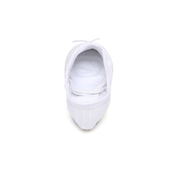 USHINE Professional White Yoga Slippers Indoor Exercising Canvas Ballet Dance Shoes For Girls Kids Children Women Gym Shoes - Image 3