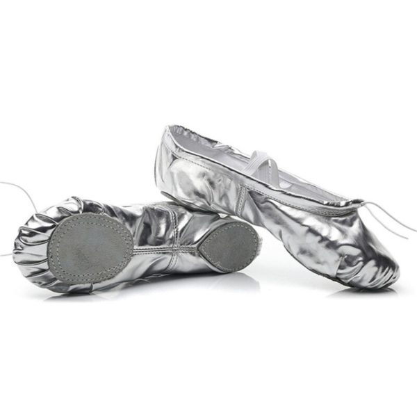 USHINE Quality Silver Body Shaping Training Flip Flops Yoga Gym Belly Ballet Dance Shoes Children Girls Woman - Image 5