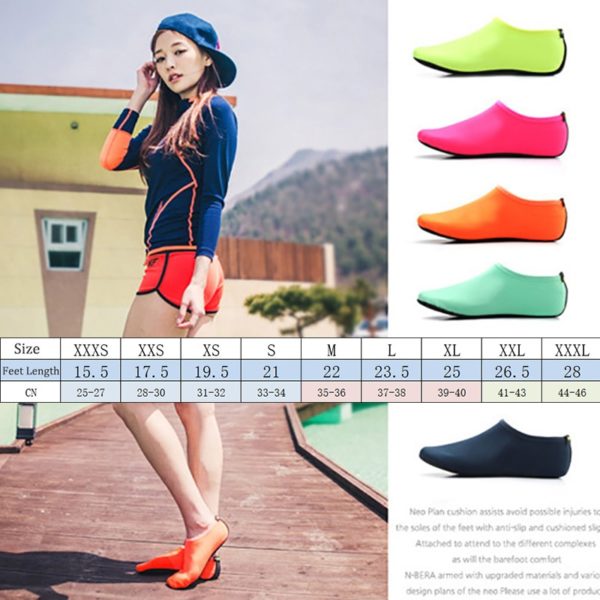 USHINE Water Swimming Shoes Solid Color Summer Beach Shoes Aqua Socks Seaside Sneaker Slippers Man Woman Children - Image 2