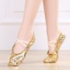 USHINE professional quality Children dance slippers PU soft Sole belly yoga gym ballet shoes girls woman man ballerina - Image 2
