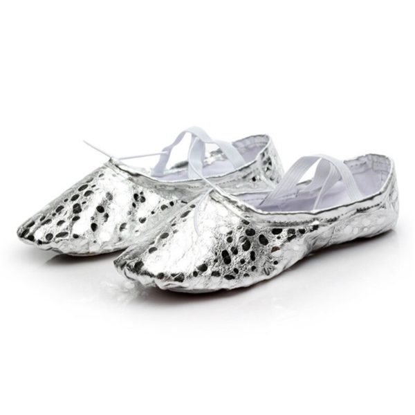 USHINE professional quality Children dance slippers PU soft Sole belly yoga gym ballet shoes girls woman man ballerina - Image 3