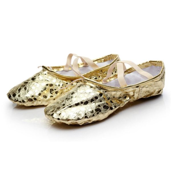 USHINE professional quality Children dance slippers PU soft Sole belly yoga gym ballet shoes girls woman man ballerina - Image 4