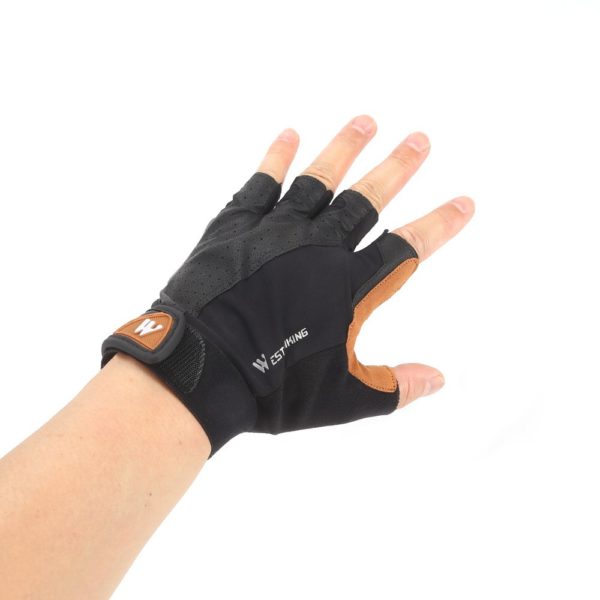 Unisex Bicycle Gloves Half Finger Shock-proof Anti-slip Gloves MTB Road Gloves Mountain Bike Gloves Breathable Cycling Gloves - Image 2