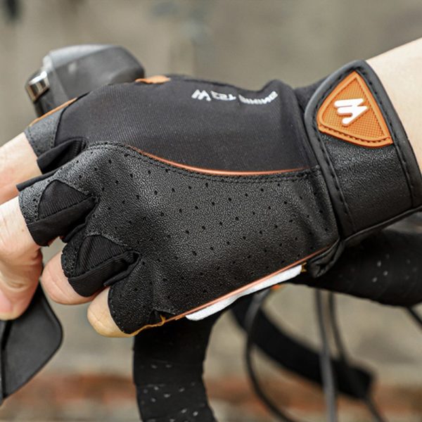 Unisex Bicycle Gloves Half Finger Shock-proof Anti-slip Gloves MTB Road Gloves Mountain Bike Gloves Breathable Cycling Gloves - Image 4