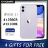 Unlocked Original Apple iphone 11 Used Cell phones 6.1" Liquid Retina Display 64/128/256GB LTE Mobile Phones Dual Camera A13