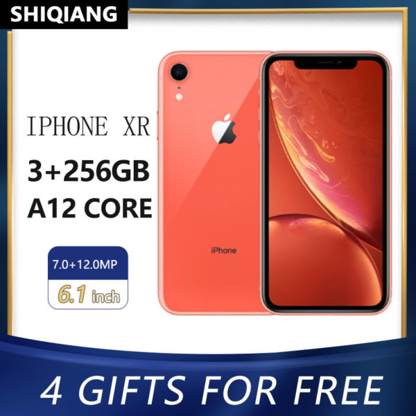 Used Unlocked Apple iphone XR Original FaceID iOS A12 4G LTE Hexa Core Mobile Phone 3GB RAM 64/128/256GB ROM 6.1inch Smartphones