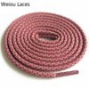 Weiou New Bright Colors Hiking Walking Two Toned Ropes Laces Replacement Shoe Lace Round Rope Shoelaces For Basketball sneakers - Image 5