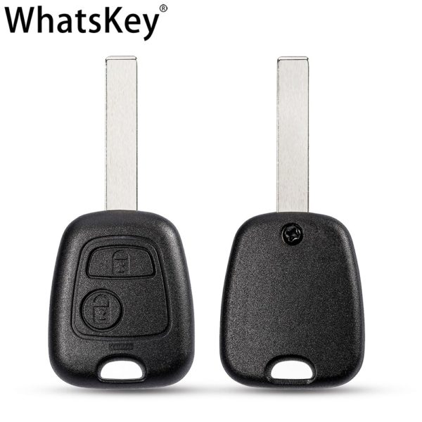 WhatsKey 2 Buttons 433Mhz Remote Car Key For Peugeot 307 206 407 Partner Citroen C1 C2 C3 VA2/HU83 blade With ID46 PCF7961 chip - Image 3