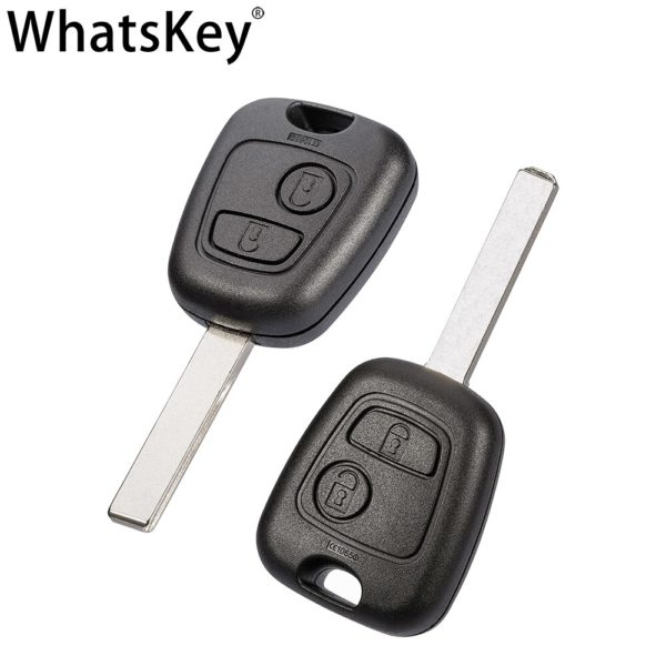 WhatsKey 2 Buttons 433Mhz Remote Car Key For Peugeot 307 206 407 Partner Citroen C1 C2 C3 VA2/HU83 blade With ID46 PCF7961 chip - Image 4