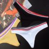 Women Athletic Shorts Sports Style Stripe Yoga Shorts Sexy Low Waist Thong Word Women No Trace Cotton T Panties Underwear - Image 3