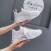 Women Platform Sneakers Chunky Brand Designers Woman Casual Old Dad Shoes Basket Female Sports Mesh Lace Up Vulcanized Shoes - Image 3