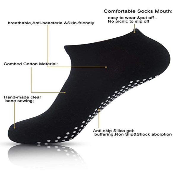 Women Yoga Socks non Slip ladies Anti Slip Silicone Gym Pilates Ballet Socks Fitness Sport Socks Cotton Breathable Elasticity - Image 4