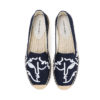 Women's Classic Cap-Toe Slip on Platform Simple Espadrilles Embroidered Loafers - Image 2