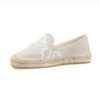 Women's Classic Cap-Toe Slip on Platform Simple Espadrilles Embroidered Loafers - Image 6