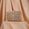 XIYUAN Luxury Gold Sequined Diamond Hollow Out Women Evening Clutch Purses Chain Wedding bag Phone Pocket Party Day Handbags - Image 2