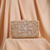 XIYUAN Luxury Gold Sequined Diamond Hollow Out Women Evening Clutch Purses Chain Wedding bag Phone Pocket Party Day Handbags - Image 6