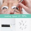 Yelix Easy Fan Volume Lashes Auto Bloom Individual Eyelash Extension Faux Mink Eyelashes Thick Natural Camellia Lash Extension - Image 2