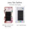 Yelix Easy Fan Volume Lashes Auto Bloom Individual Eyelash Extension Faux Mink Eyelashes Thick Natural Camellia Lash Extension - Image 5