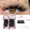 Yelix Easy Fan Volume Lashes Auto Bloom Individual Eyelash Extension Faux Mink Eyelashes Thick Natural Camellia Lash Extension - Image 6