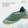 Youdiao PU Leather Home Slippers Women Shoes Dual-purpose Home shoes EVA Waterproof Winter Warm Slipper Plush Slides House flats - Image 2