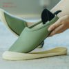 Youdiao PU Leather Home Slippers Women Shoes Dual-purpose Home shoes EVA Waterproof Winter Warm Slipper Plush Slides House flats