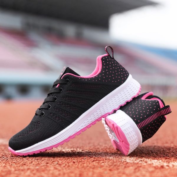 ZHENZU 2021 New Feminino Fashion Running Black Sport Shoes For Women Sneakers Light Flat Tennis Woman Shoes Outdoor Gym - Image 5