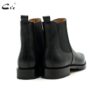 cie Handmade Goodyear Welted Chelsea Leather Outsole Boot Pebble Grain Calf Leather Men Official Shoes Black Dress Shoes A207 - Image 2