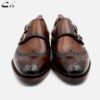 cie Round Toe Brogues Full Grain Genuine Calf Leather Formal Shoes Custom Men's Dress Monk Straps Office Shoe Men Elegant MS00 - Image 3