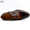 cie Round Toe Brogues Full Grain Genuine Calf Leather Formal Shoes Custom Men's Dress Monk Straps Office Shoe Men Elegant MS00 - Image 5