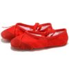 professional white yoga slippers indoor exercise canvas ballet dance shoes for kids girls children women sport shoes - Image 5