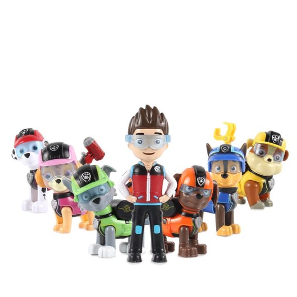 psi patrol 7pcs/set Toys Dog Can Deformation Toy Captain Ryder pat patrouille birthday Action Figures Toys for Children Gifts - Image 2