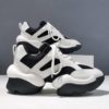 women's shoes sneakers loafers shoes casual genuine leather female Breathable mesh muffin thick bottom leisure sports shoes new - Image 4