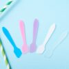 1/10Pcs Mini Cosmetic Spatula Disposable Curved Scoop Makeup Mask Cream Spoon Eye Cream Stick Make Up Face Beauty Tool Kits - Image 2