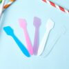 1/10Pcs Mini Cosmetic Spatula Disposable Curved Scoop Makeup Mask Cream Spoon Eye Cream Stick Make Up Face Beauty Tool Kits