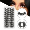10/5 Pairs 3D Faux Mink Eyelashes Natural Thick Long False Eyelashes Dramatic Fake Lashes Makeup Extension Faux Cils maquiagem - Image 6