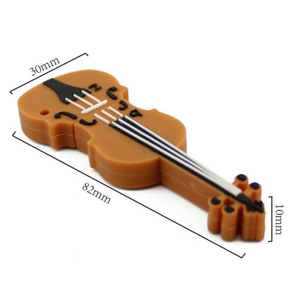 10 Styles Cartoon 64GB Cute Musical Instrument Guitar Violin USB Flash Drive 4G 8G 16G 32G 128G 256GB Pendrive USB 2.0 Usb Stick - Image 5