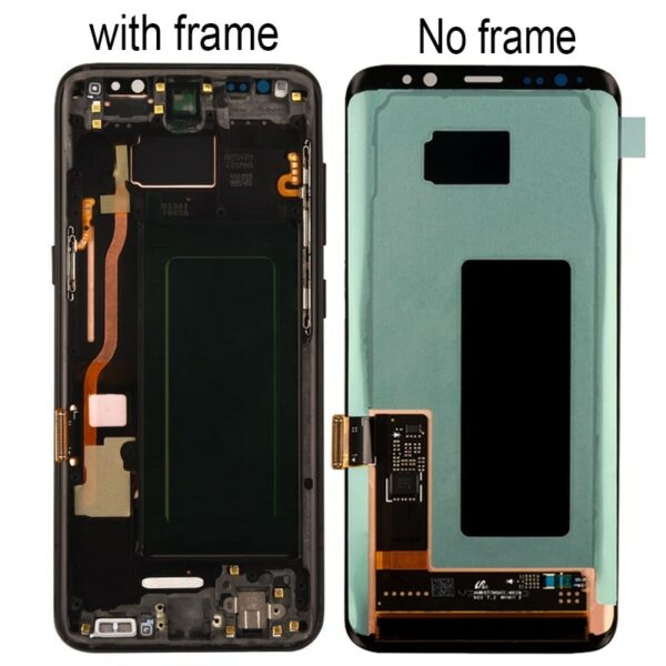 100% Original Super Amoled Display with frame SAMSUNG Galaxy S8 G950F G950FD LCD S8 Plus G955 G955F Touch Screen Repair parts - Image 2