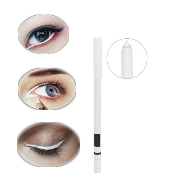 1PC White Eyeliner Pencil Waterproof Long Lasting Eyes Brighten Pen Silkworm Pen Women Make Up Smooth Easy To Wear