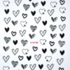 1PCS Eye Butterfly Flower Shell Crown Nail Art Sticker Black And White Love Gold And Silver Geometry Nail Art Decoration - Image 3