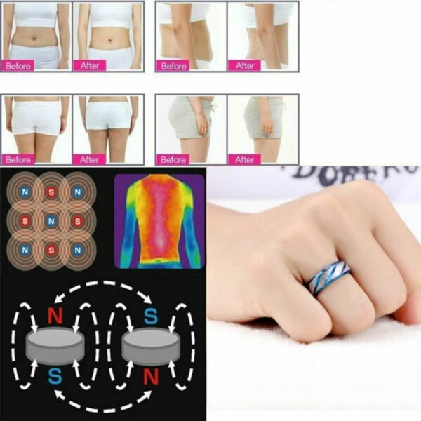 1pcs Unisex Magnetic Weight Loss Ring Slimming Tools Fitness Ring String Stimulating Acupoint Gallstone Therapy Health Care - Image 4