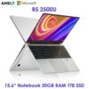2021 New Ultra Slim 15.6 Inch Laptop Ryzen R5 2500U 20G RAM 1TB SSD FHD Windows 10 Ultralight Notebook Computer Gaming Laptop