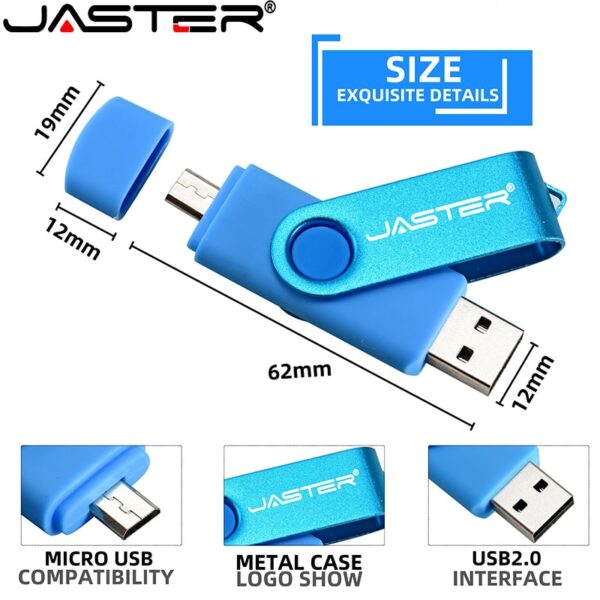 3 in 1 USB flash drive OTG High Speed Pen Drive 64GB 32GB TYPE-C Adapter Gift 16GB 8GB Micro USB stick Red External Storage - Image 2