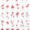 30Pcs/Set No Repeat Temporary Tattoo Stickers Waterproof Arm Clavicle Body Art Sticker Disposable butterfly tatouage temporaire - Image 4