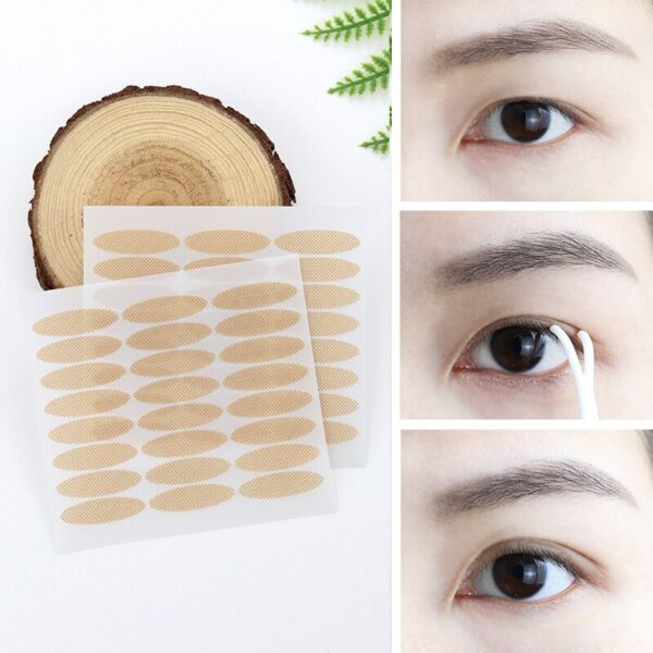 480PCs Invisible Double Eyelid Tape Self-Adhesive Skin Color Eyelid Stickers Slim/Wide Waterproof Fiber Stickers for Eyelid - Image 3